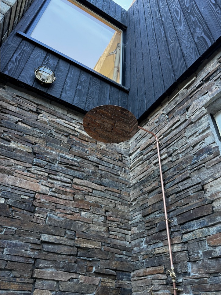 Interior of the Mays Cottage extension near Port Isaac